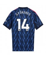 Moške Nogometnih dresov Arsenal Viktor Gyokeres #14 Gostujoči 2025-26 Kratki rokavi